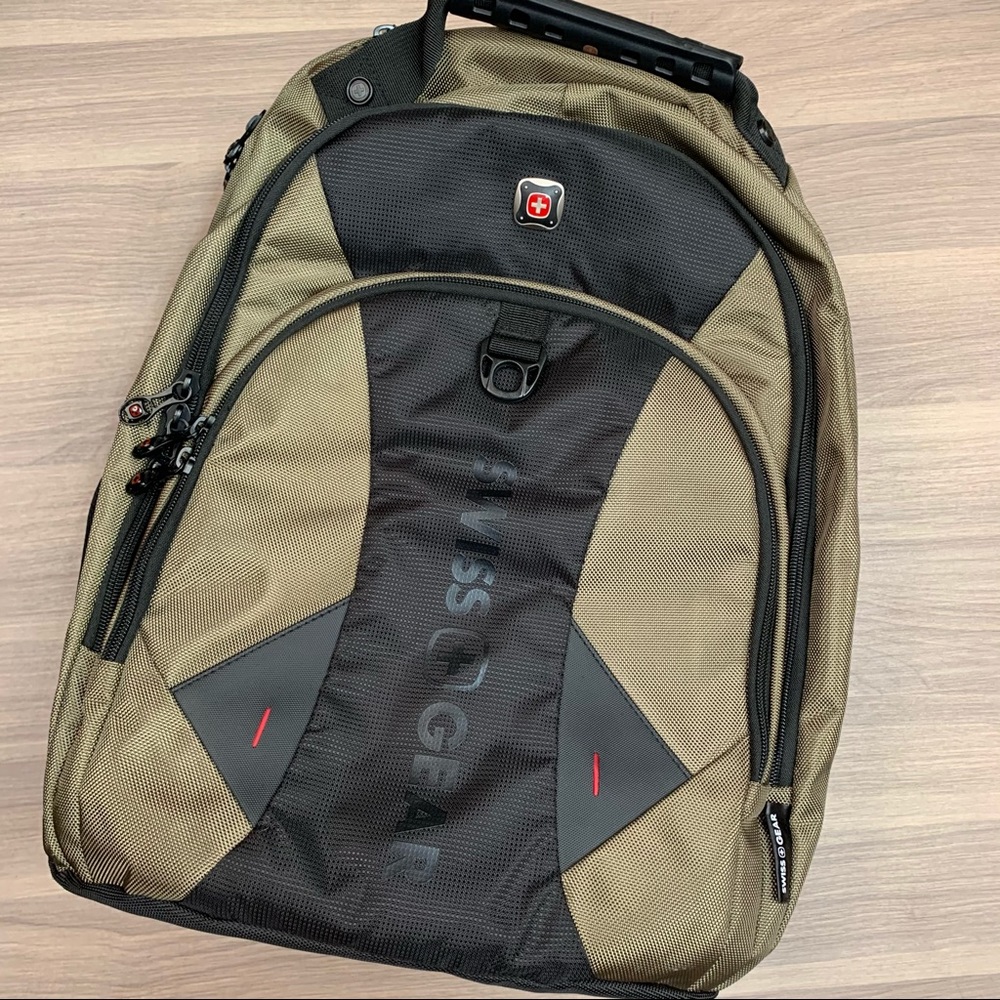 SwissGear Pulsar Backpack Green with Laptop Sleeve